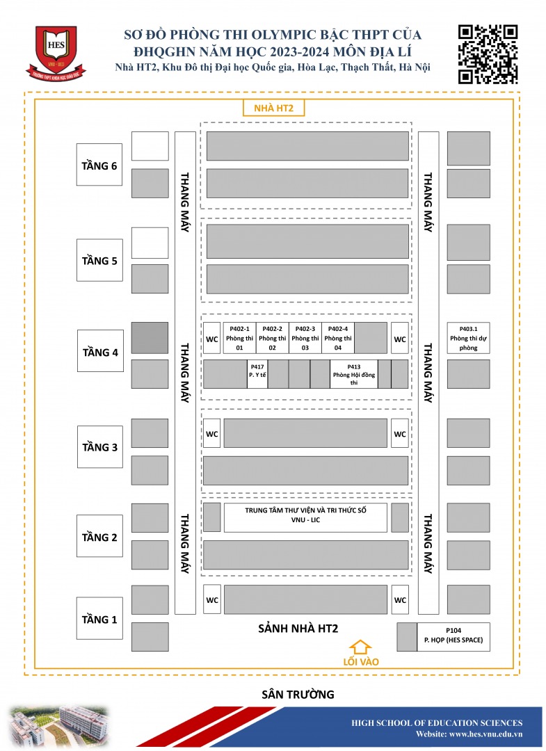 SĐ phòng thi HT2 Olympic VNU môn Địa lí page 0001